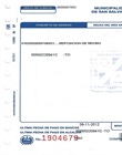 Recibo para pago de reposición de aviso de cobro